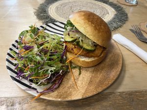   at Cafe Caye Mange in Yarmouth