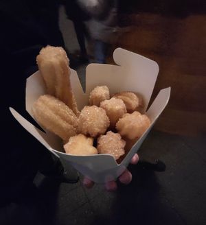 9 churros with cinnamon and sugar at Churros - Phantasialand in Bruehl