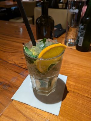 Mosquito - 3/5. Kind of tasty at first but felt like 80% ice and quickly tasted watery. at AMRIT - Schöneberg in Berlin