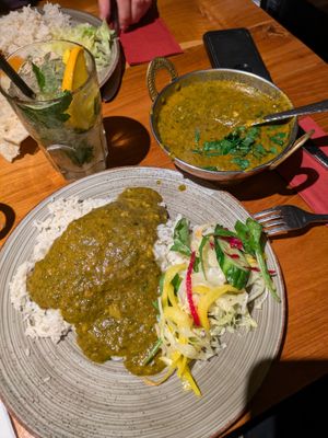 Spinach curry - 4/5. at AMRIT - Schöneberg in Berlin