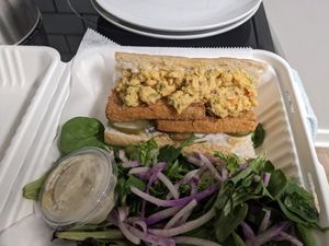 Crispy PBT (ordered vegan) at The Root Cafe in Little Rock