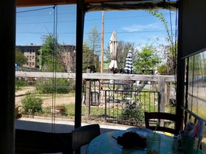 Outdoor seating at the Root Cafe.  at The Root Cafe in Little Rock