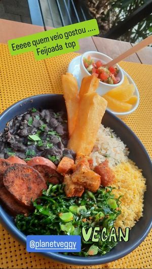 Todo sábado feijoada veg toooppppp at Planet Veggy in Sao Paulo