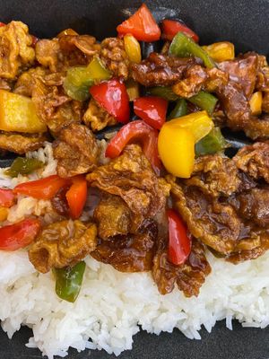 Orange Mock Chicken  at Vegetarian To Go in Decatur