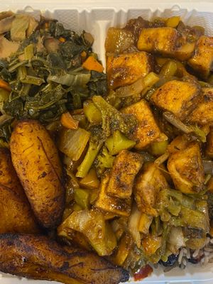 Jerk Tofu meal at Vegetarian To Go in Decatur