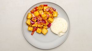 Orange Tofu  at Vegetarian To Go in Decatur