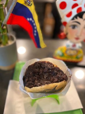 Black bean Arepa at La Arepa in Portland