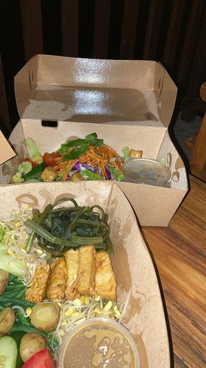 Garden Salad and Gado Gado  at Nano Vege Warung in Gianyar