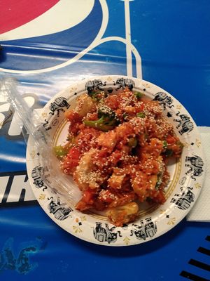 Power fried rice 125bht (little spicy is spicy ... :D) at VEXY Vegan in Bangkok