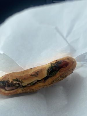 Spinach, mushroom & red onion   at The BAKER  in Tirau