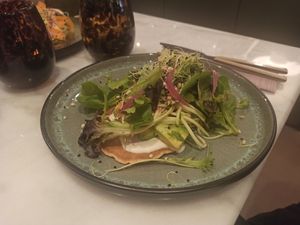 Pancakes aux légumes at Grignote in Pau