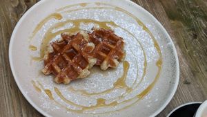 Waffles at The Courtyard   in Lytham