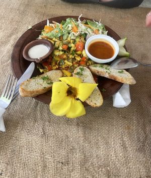 Tofu scramble   at Spa Una & Eco Café in Unawatuna