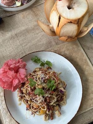 Peanut noodles   at Spa Una & Eco Café in Unawatuna