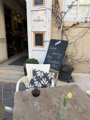 Vegan menu  at L'enoteca in Rabat
