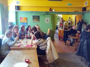 Ananta sesa restaurant close to center of prague really welcome you in a peacefull place with nice people meet here only. Good food and music and tearoom also. at Ananta in Prague