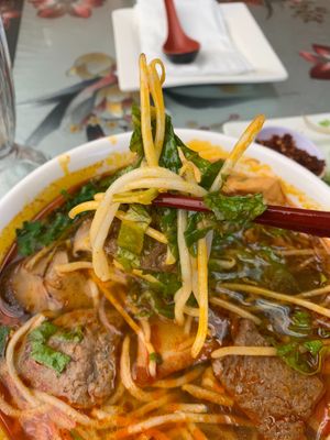 Bun bo hue at Bodhi Bowl in Sacramento