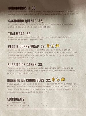 Cardápio   at Hocus Pocus DNA in Rio De Janeiro