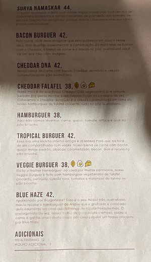 Cardápio   at Hocus Pocus DNA in Rio De Janeiro
