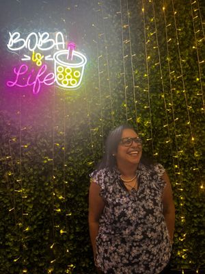 Boba is Life photo op :) at 88 Street Food in Richmond