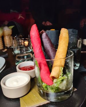 TAQUITO TRIO
Our Chorizo, Salsa Verde, Tricolor Tortillas, Sour Cream at BAR NENA in New York City