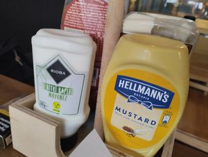 Vegan mayonez at Tappa Bar in Istanbul