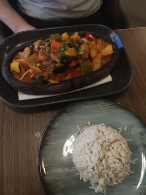 Veg stew dish from lunch menu at Akarsu  in Durham