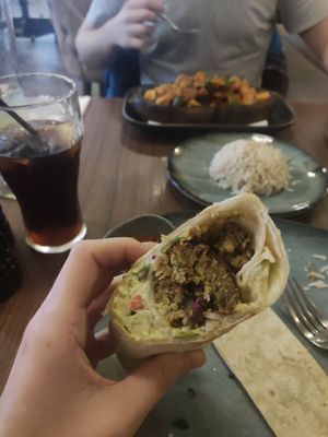 Falafel wrap at Akarsu  in Durham