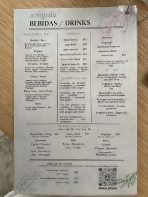 Lots of vegan smoothies. Ask about yogurt and honey   at Arúgula  in Bacalar