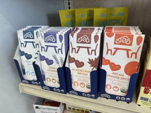 chocolate (minus the honey variation — check labels)   at Lovesong Coffee in San Diego