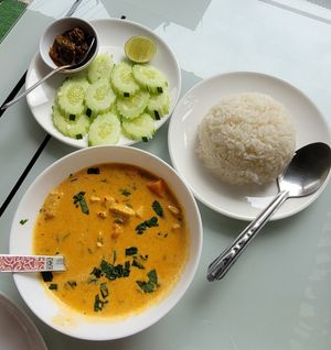 Massaman curry w' tofu (I ordered this 3 more times during my stay) obsessed! at Pure Vegetarian GOPAL in Phuket