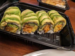 Green wisdom roll at Oishii Japanese Bistro in Powell