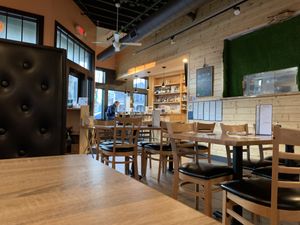 Dining area and bar  at Oishii Japanese Bistro in Powell