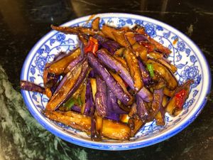 Eggplant garlic at Blue Willow - 夜来湘 in New York City