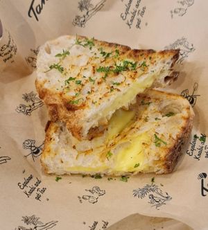 Grill Bread With AVAGAN CHEESE at Avagan Cafe in Bangkok