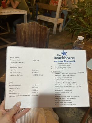 Menu  at Beach House Con Dao - Casual Dining & Cocktails in Vung Tau