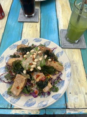 Noodle salad with tofu. Delicious!!   at Beach House Con Dao - Casual Dining & Cocktails in Vung Tau