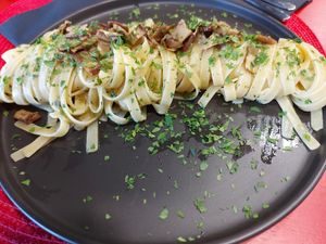 Pasta #Veganuary at Arrassusia Bistrot in Wied Il-ghajn