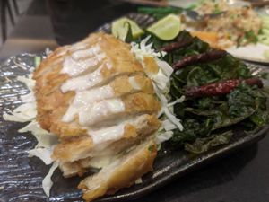 Chickn w lemon mayonnaise at Kem-Kon Pahurat (เข้ม-ข้น พาหุรัด) in Bangkok