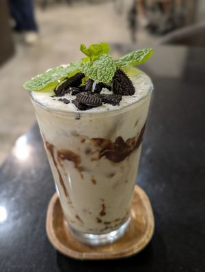 Banana cheescake at Kem-Kon Pahurat (เข้ม-ข้น พาหุรัด) in Bangkok