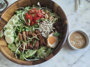 Pork salad at Kem-Kon Pahurat (เข้ม-ข้น พาหุรัด) in Bangkok