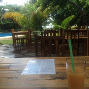 View from our table at Barlito Bakery and Cafe in Isla Mujeres