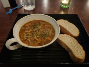 Lentil soup at Finnegans Wake in Nanjing