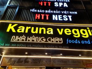 Outside at Karuna Veggie in Ho Chi Minh City