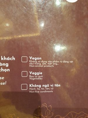Details at Karuna Veggie in Ho Chi Minh City