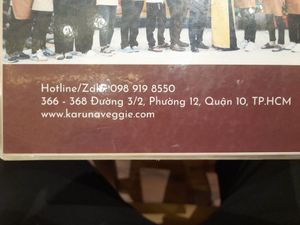 Details at Karuna Veggie in Ho Chi Minh City