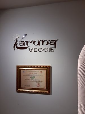 Name at Karuna Veggie in Ho Chi Minh City