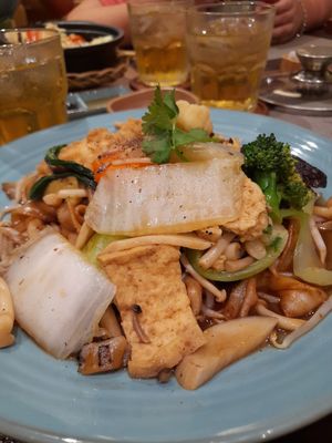 Vegan noodles at Karuna Veggie in Ho Chi Minh City