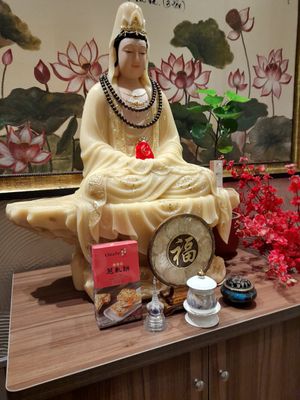 Buddha at Karuna Veggie in Ho Chi Minh City