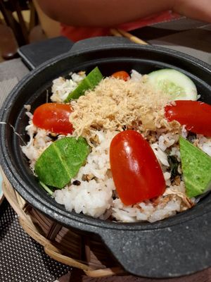 Vegan fried rice at Karuna Veggie in Ho Chi Minh City